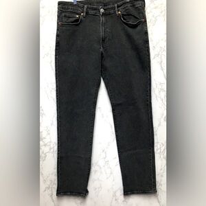 H&M Straight Leg Jeans 36W X 34L Black Casual Denim